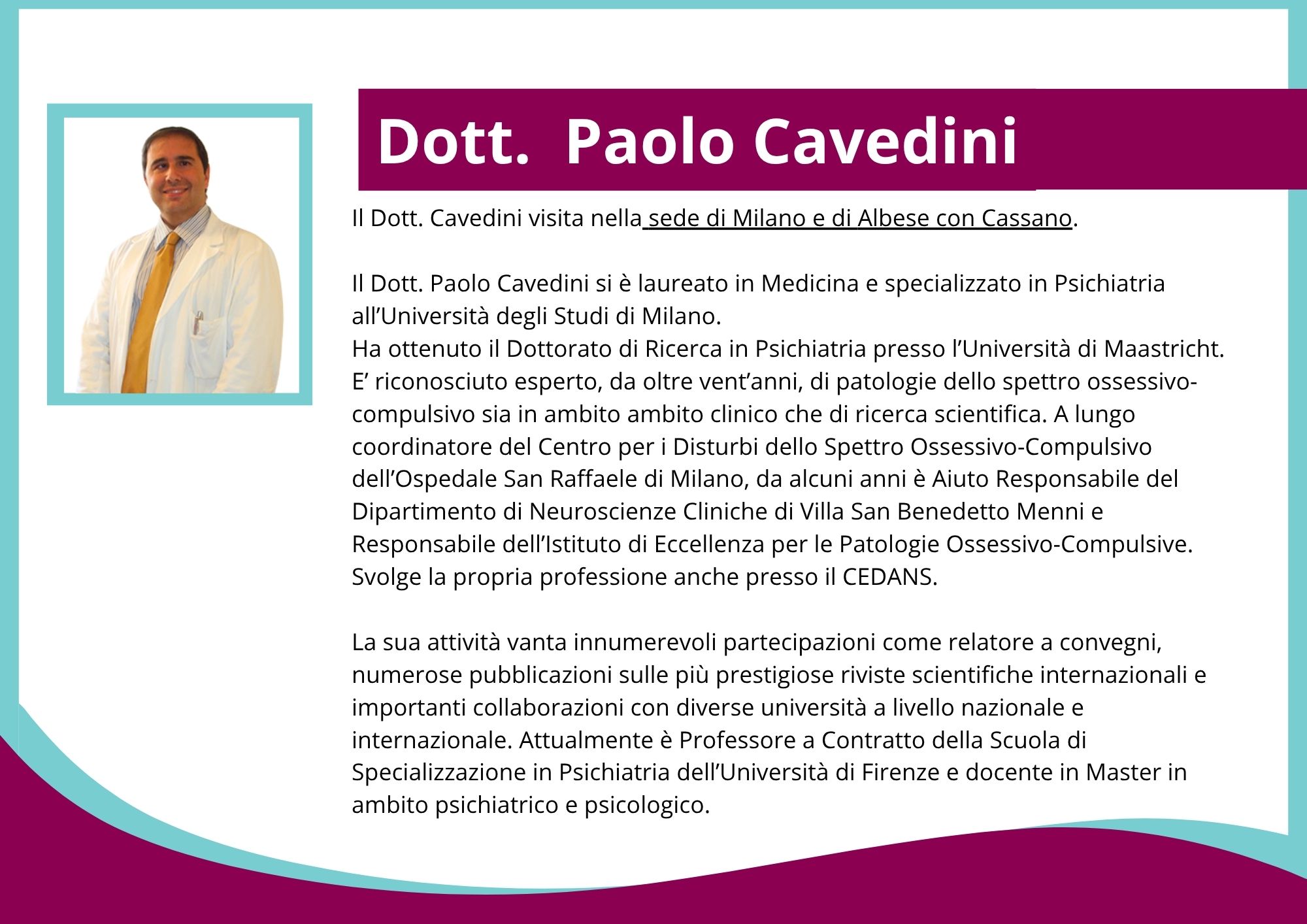 CV PAOLO CAVEDINI